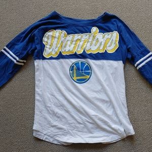 Golden State Warriors NBA long sleeved raglan top